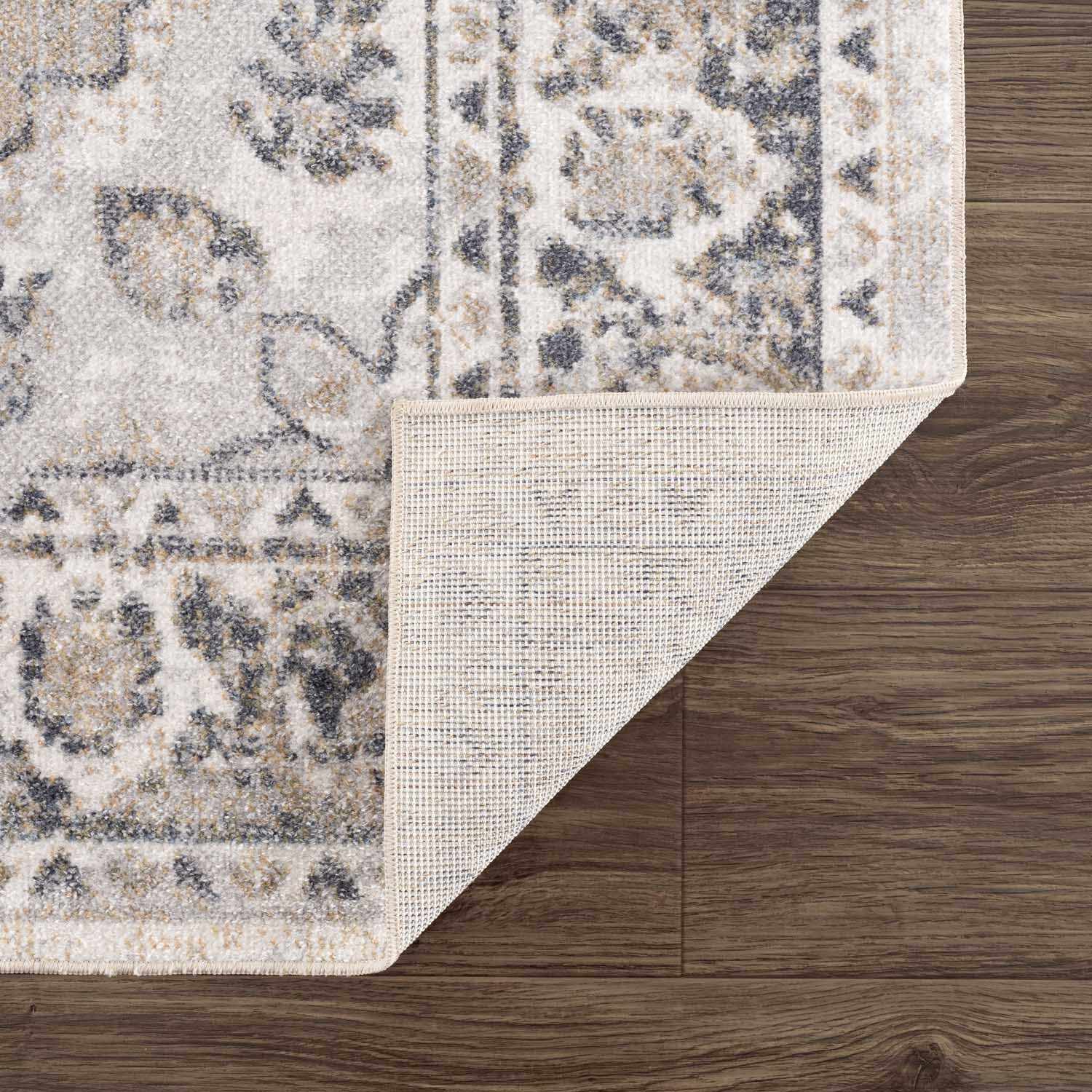 Rudo Beige Washable Area Rug - - Rugs
