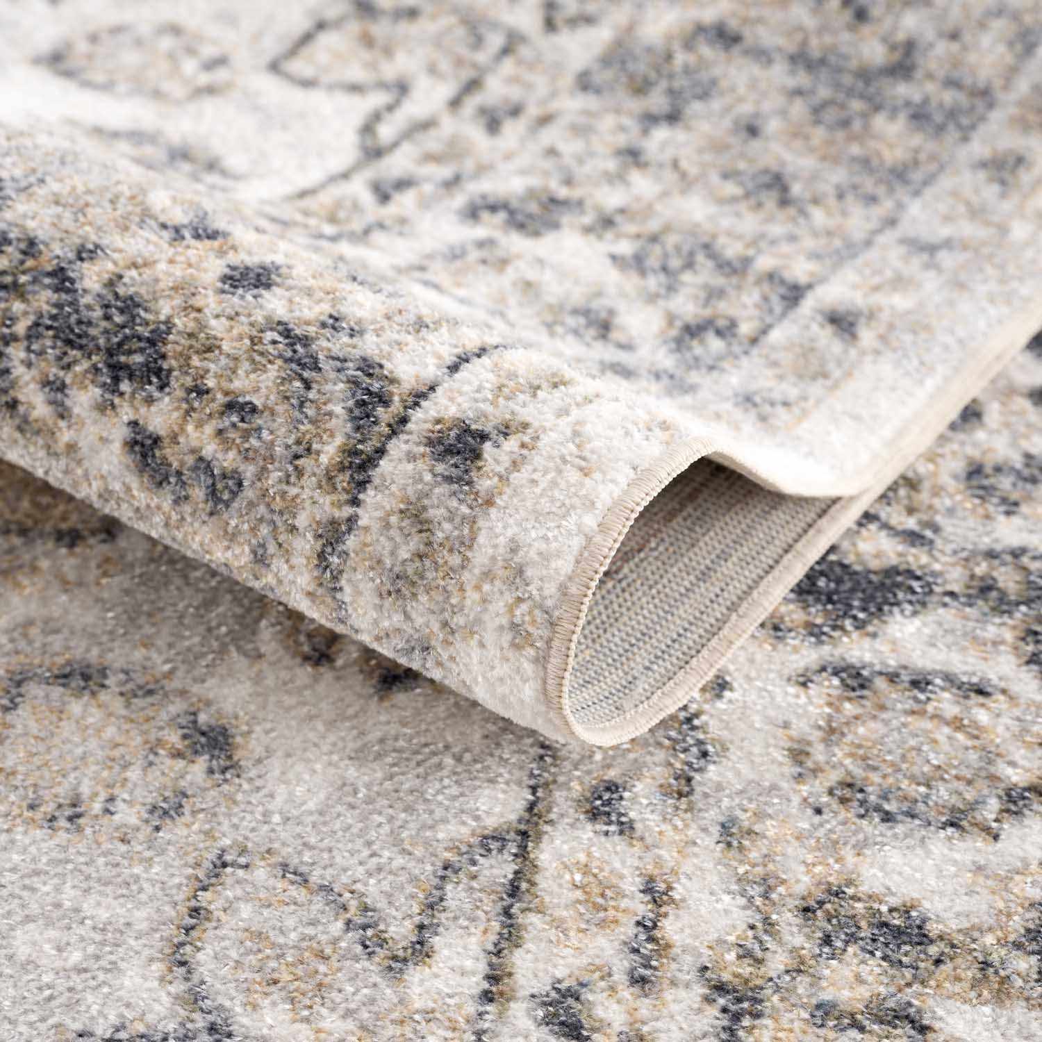 Rudo Beige Washable Area Rug - - Rugs