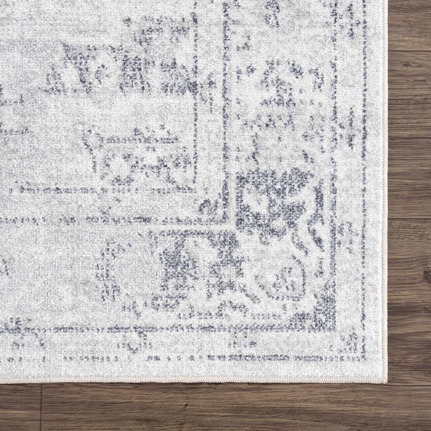Akram Cream & Antrasit Washable Area Rug - - Rugs