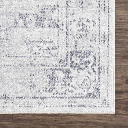 Akram Cream & Antrasit Washable Area Rug - - Rugs