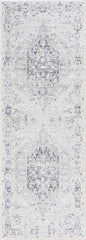 Akram Cream & Antrasit Washable Area Rug - - Rugs