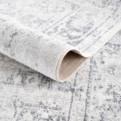 Akram Cream & Antrasit Washable Area Rug - - Rugs