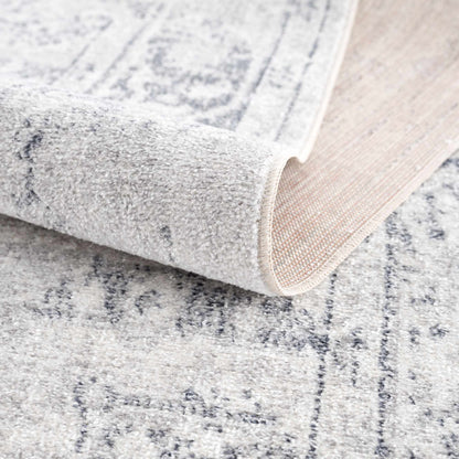 Akram Cream & Antrasit Washable Area Rug - - Rugs