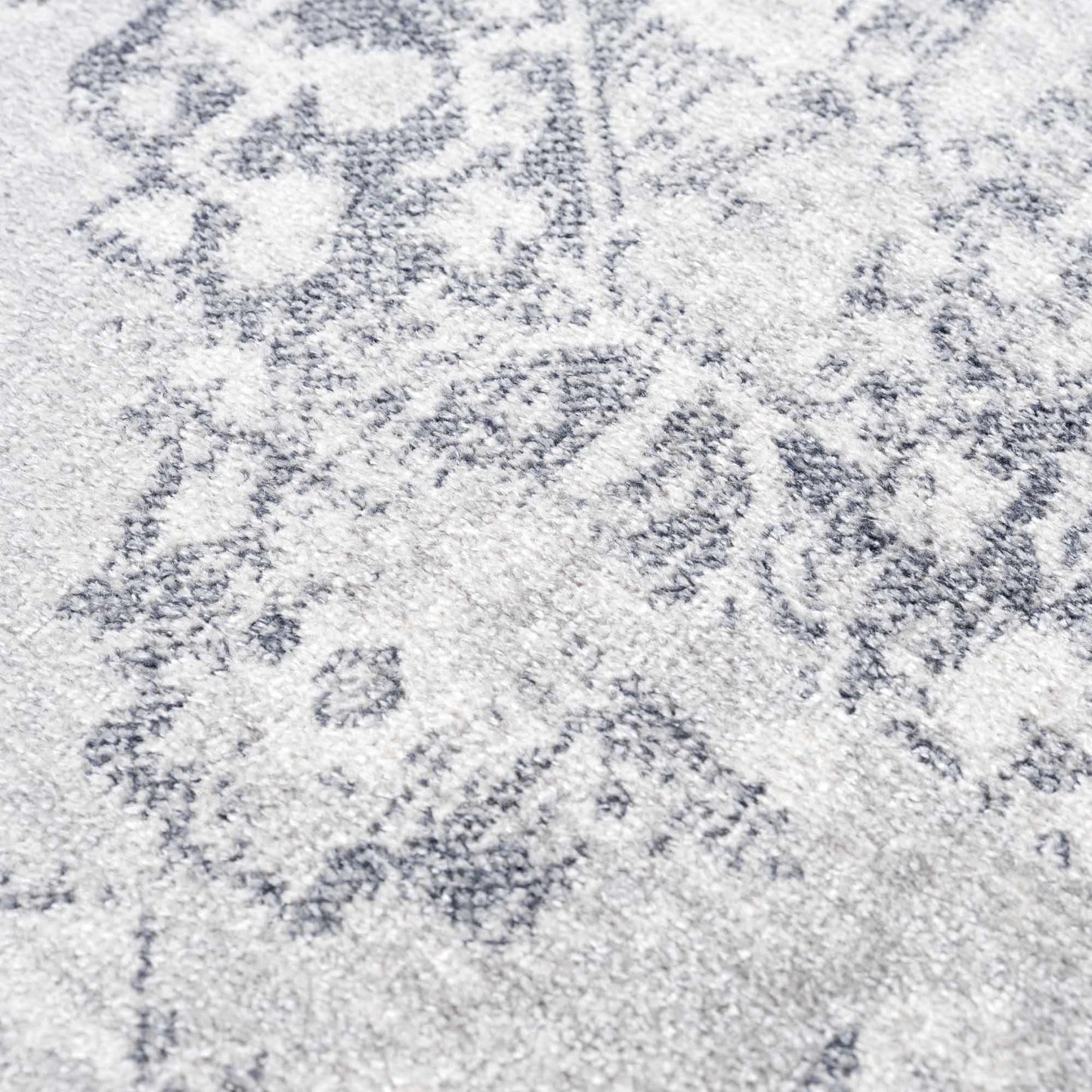 Akram Cream & Antrasit Washable Area Rug - - Rugs