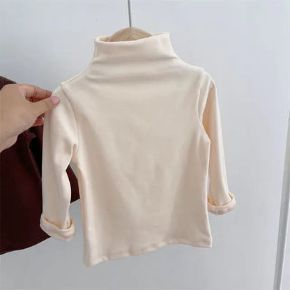 Kids Turtleneck Shirt Apricot 12-18months