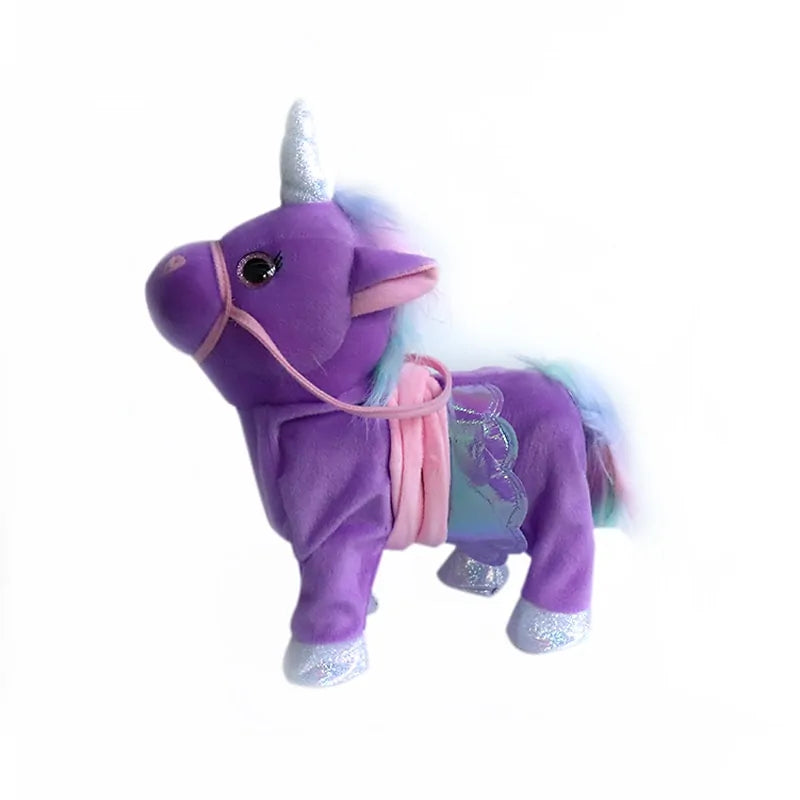 Electric Walking Unicorn Plush Toy