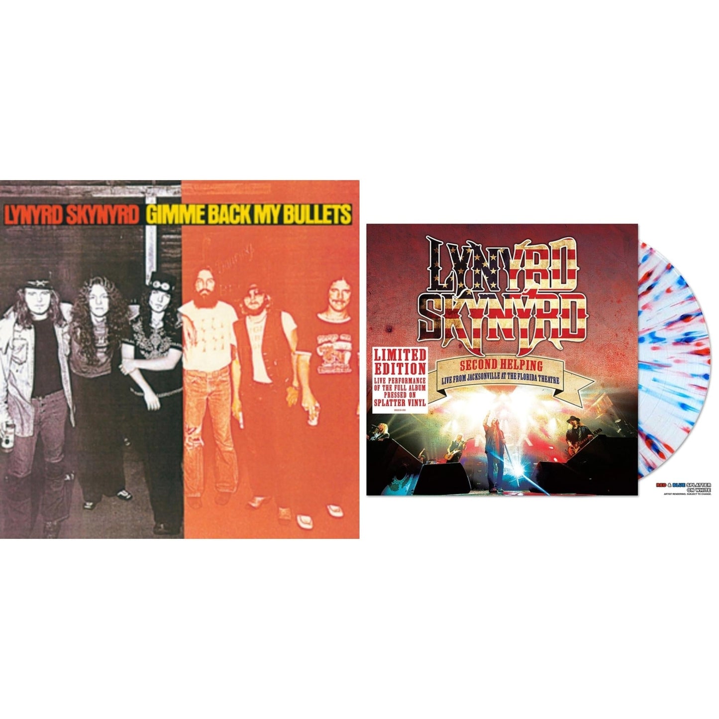Lynyrd Skynyrd - Gimme Back My Bullets & Second Helping - Live From Jacksonville At The Florida Theatre (Blue Marbled LP Vinyl)- Weekly Hype- {{Product type}}