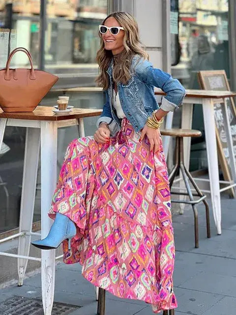 Casual All Match Boho Skirt