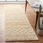SAFAVIEH Arizona Shag Collection Runner Rug - 23" x 8 Ivory & Yellow Moroccan Design Non-Shedding & Easy Care 1.6-inch Thick Ideal for High Traffic Areas in Living Room Bedroom (ASG741C) Kia Day Design