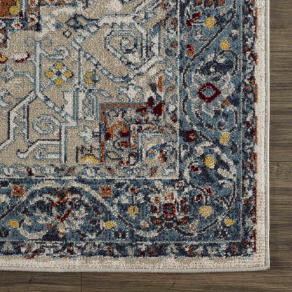 Cabacungan Blue & Rust Washable Area Rug - - Rugs