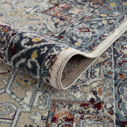 Cabacungan Blue & Rust Washable Area Rug - - Rugs