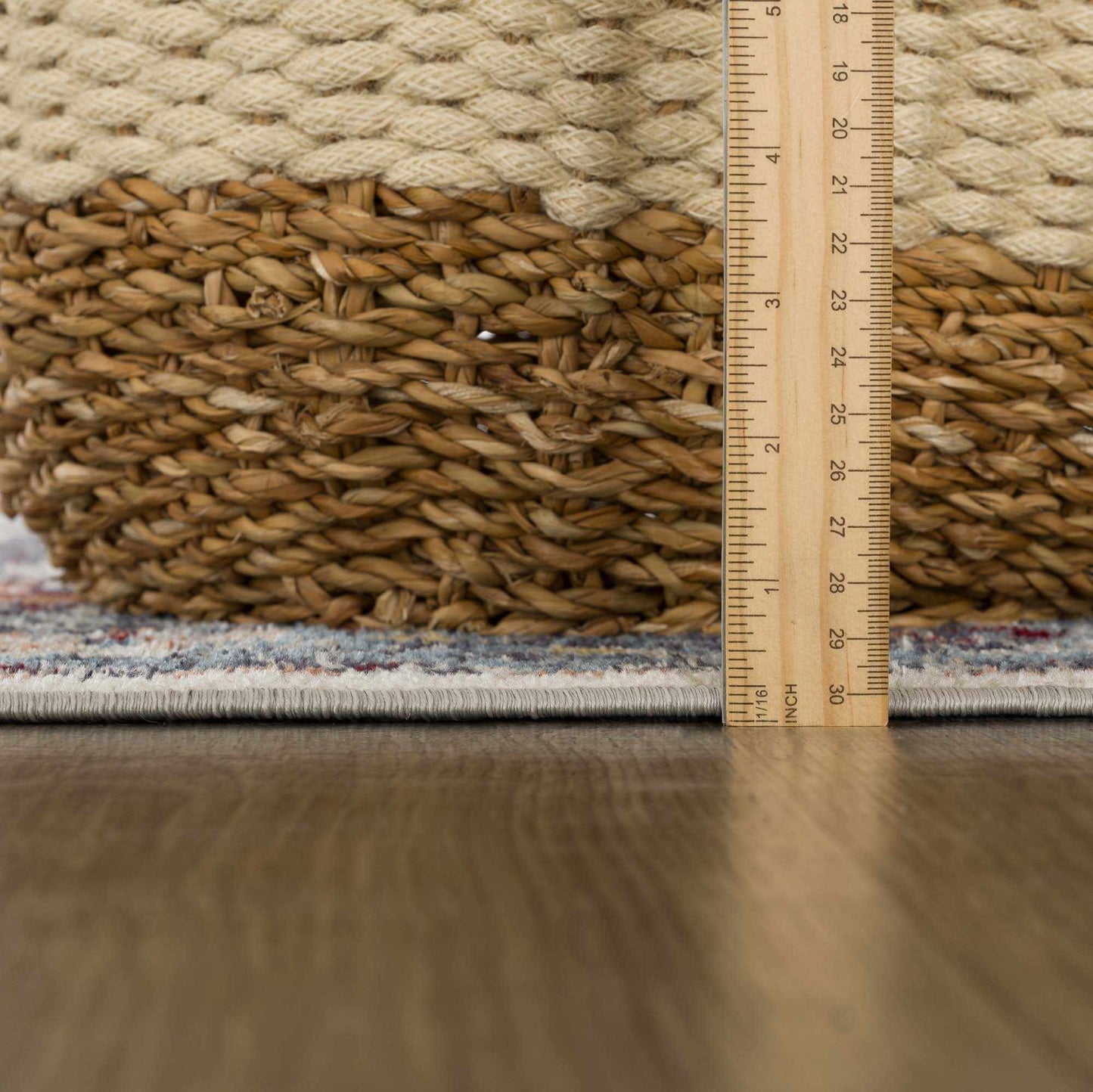 Cabacungan Blue & Rust Washable Area Rug - - Rugs