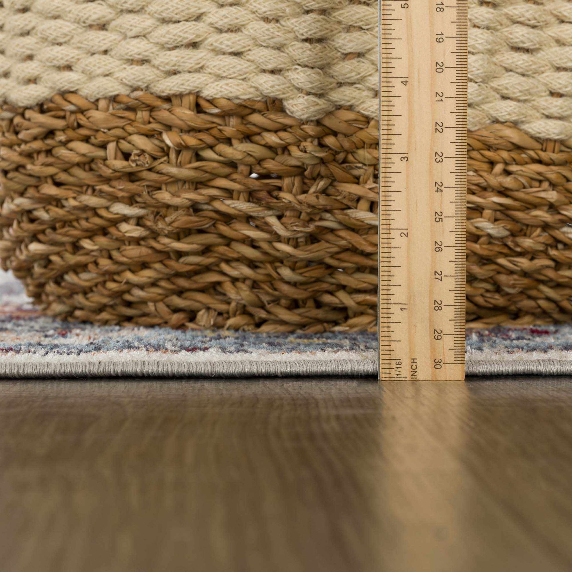 Cabacungan Blue & Rust Washable Area Rug - - Rugs