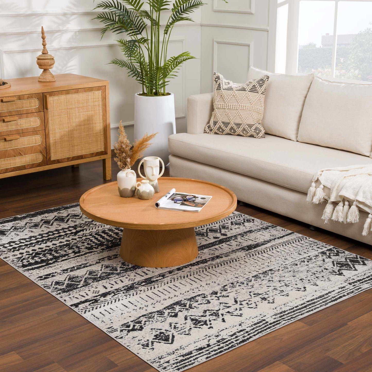 Lyssons Washable Area Rug - - Rugs
