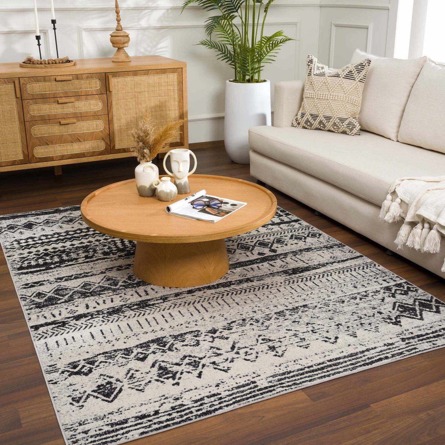 Lyssons Washable Area Rug - - Rugs