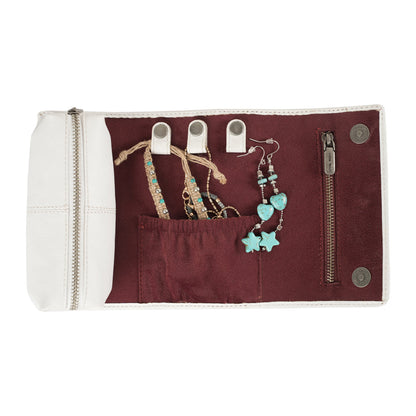 Handtooled Canyon Jewellery Case - Ivory Dust- Myra USA- {{Product type}}