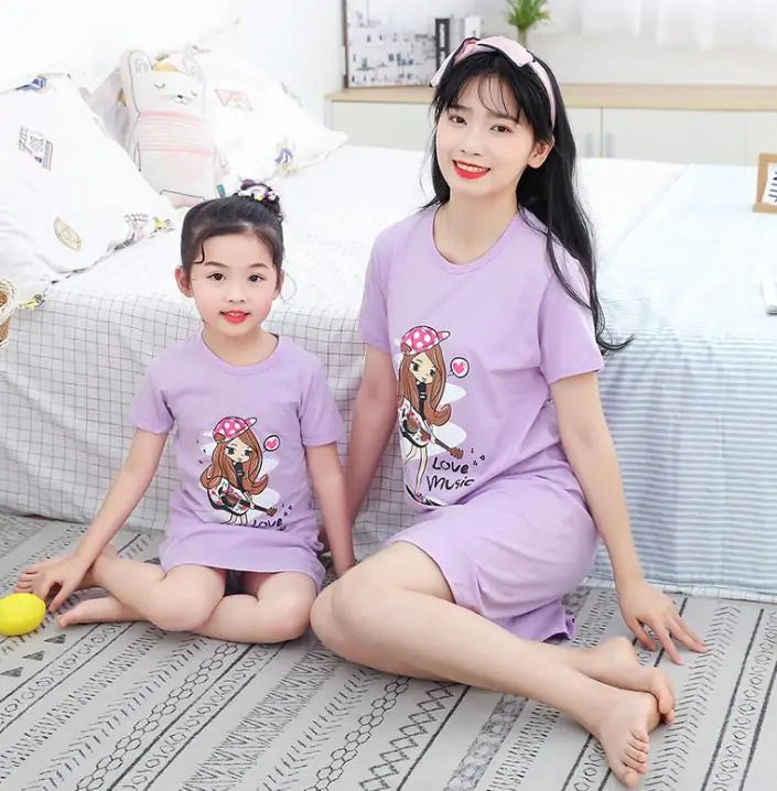 Summer Girls Nightgown Pajamas - Kia Day Design