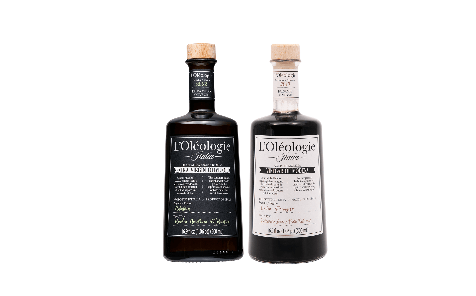 L'Oléologie Italian Oil & Vinegar 2 Pack Gift Set (Large) - -