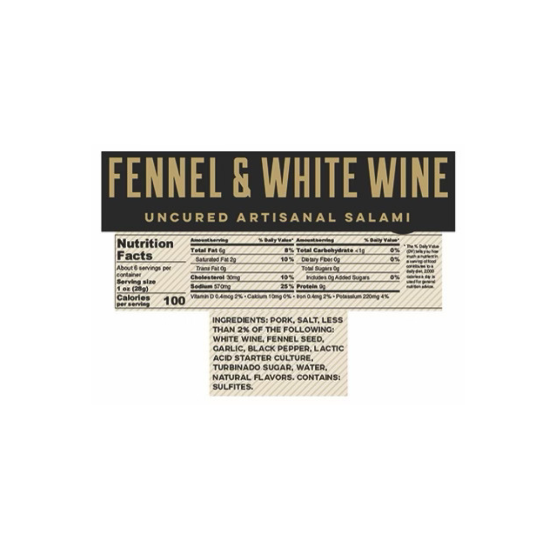 Fennel & White Wine- Gastros Craft Meats- {{Product type}}