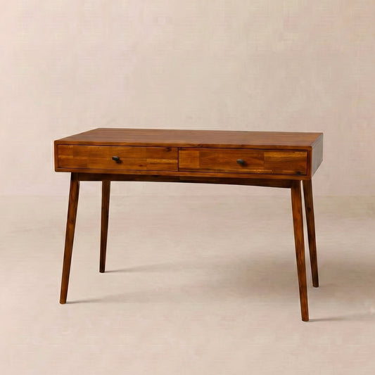 Acacia Lagom 48" Solid Wood Work Desk with Drawers - - Table