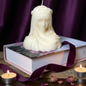 Large Veiled Lady Sculpture Candle - - candles