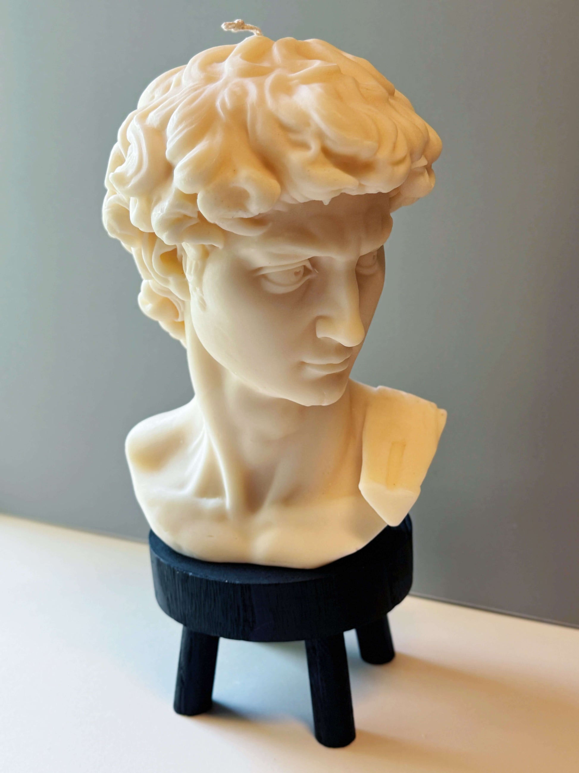 David Head Sculptural Candle | 11" Bust - - candles