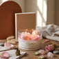 Large Rose-in-a-Jar Soy Candle – 16 oz | 60+ Hr Burn | 12 Scents - - candles