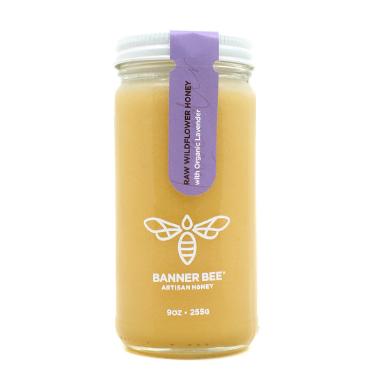 Elderberry Enriched Raw Honey - 9oz single jar - Infused/Enriched Honey