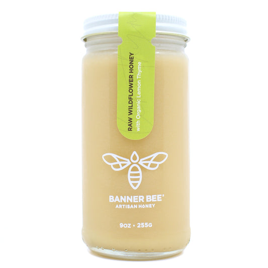 Lemon Thyme Infused Raw Honey - Single jar - Infused/Enriched Honey