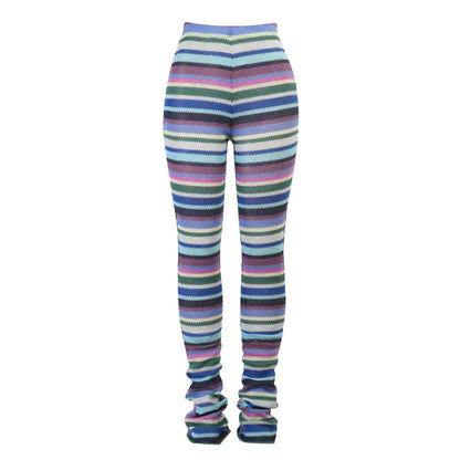 Kelly Striped Knitted Pants Multi L