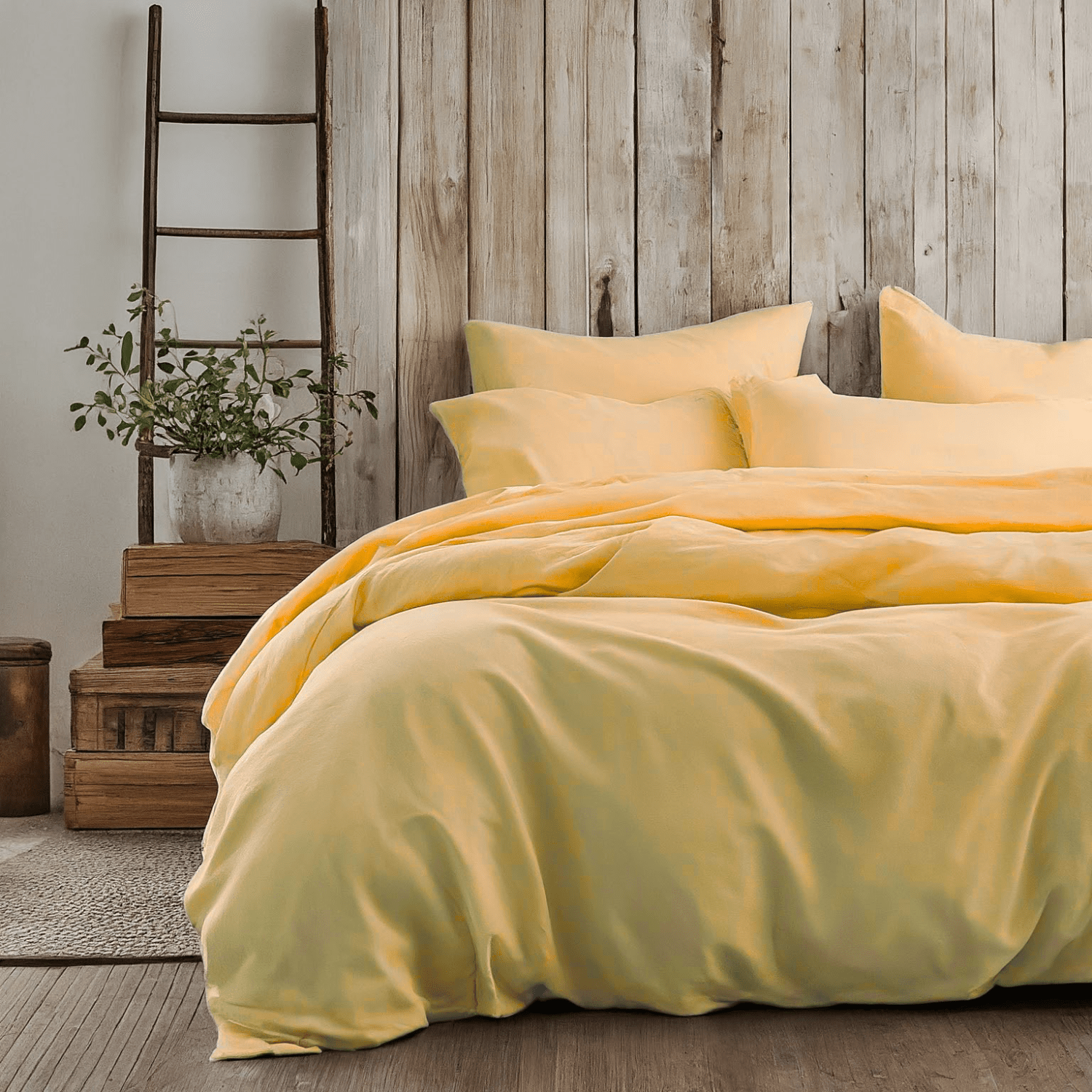 Tache Sunny Yellow Duvet Cover Set (404-YS-DS) - - Duvet Cover