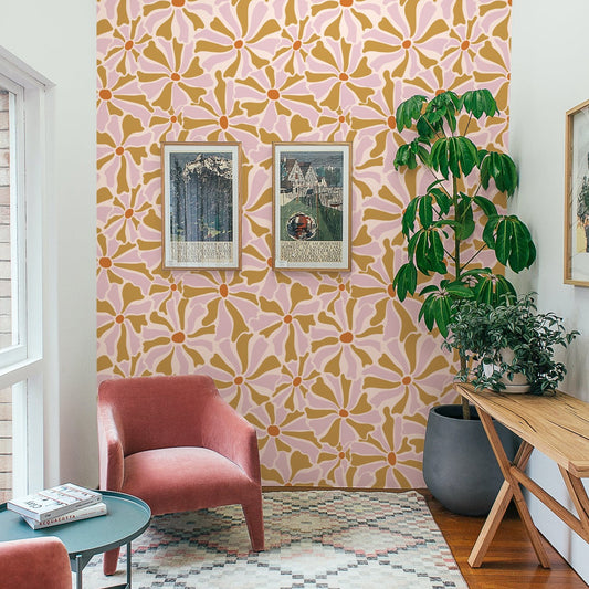 Lila Wallpaper - Peel & Stick LUXE - Wallpaper