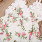 Baby Girl Floral Lace Romper - White Pink 1 Piece - baby clothes