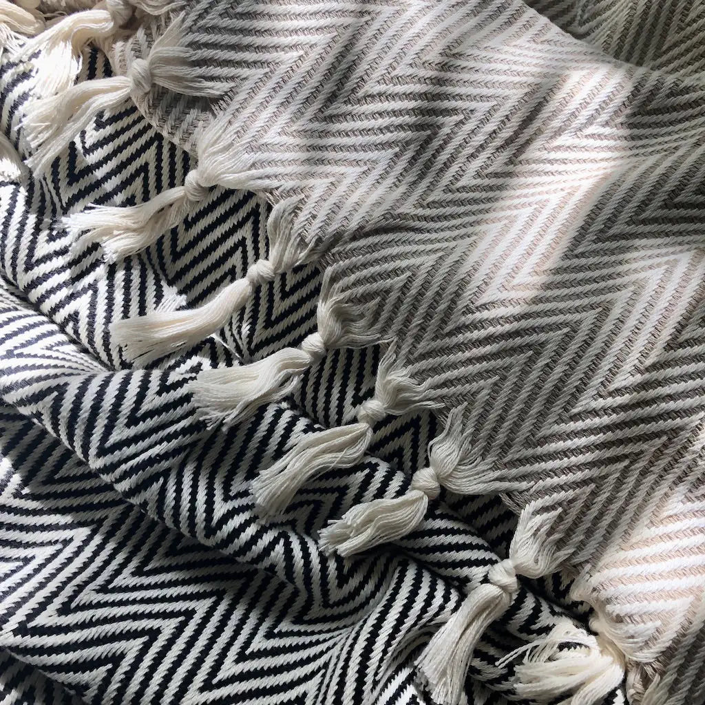 Chunky Chevron Turkish Throw