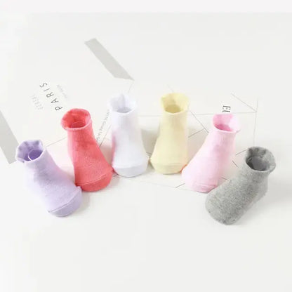 Anti-Slip Toddler Ankle Socks light purple dark pink light pink grey yellow 3 to 5 Years