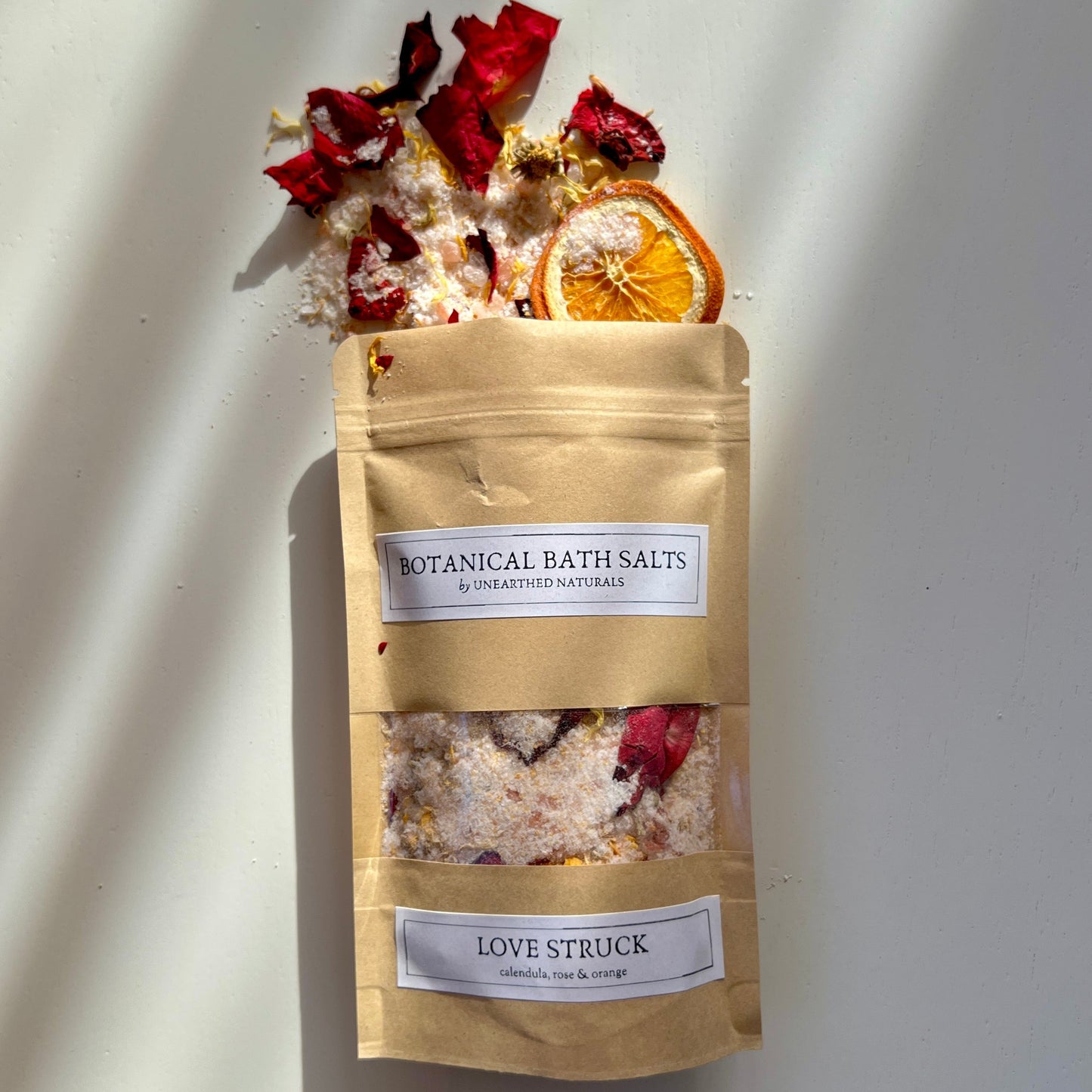 LOVE STRUCK - Calendula, Rose & Orange Botanical Bath Salts - - Bath Salts
