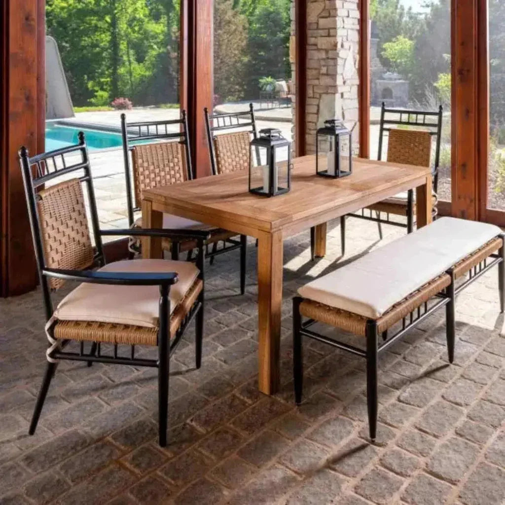 Low Country Dining Chair Premium Wicker Furniture- LOOMLAN- {{Product type}}