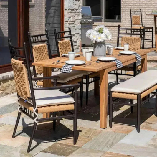 Low Country Dining Chair Premium Wicker Furniture - - Outdoor Dining Chairs