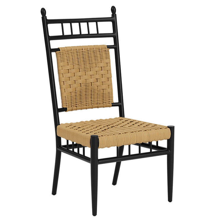 Low Country Dining Chair Premium Wicker Furniture- LOOMLAN- {{Product type}}