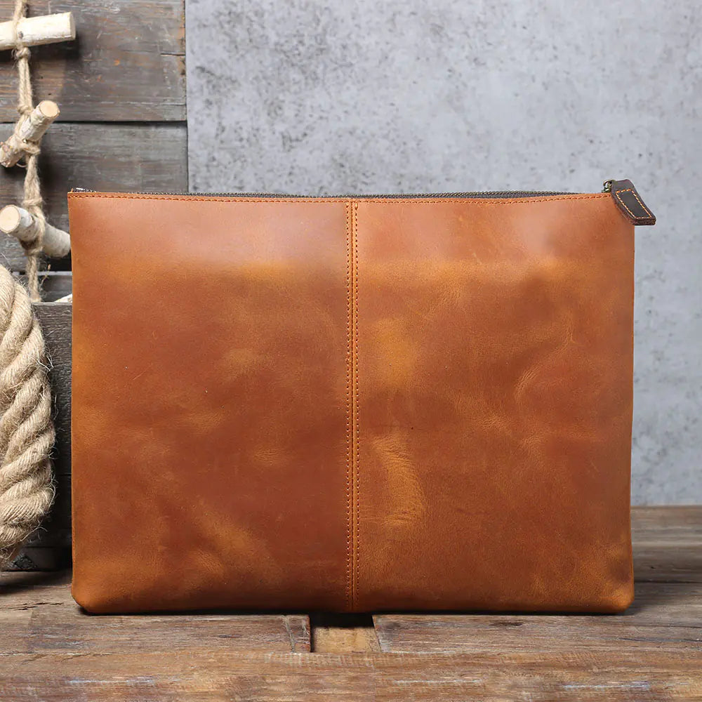 S.WORKER Vintage Genuine Leather Handbag & Laptop Sleeve