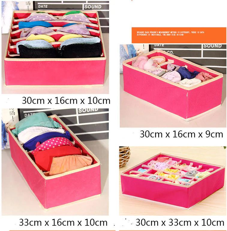 Multicolor Lingerie Storage Box Set
