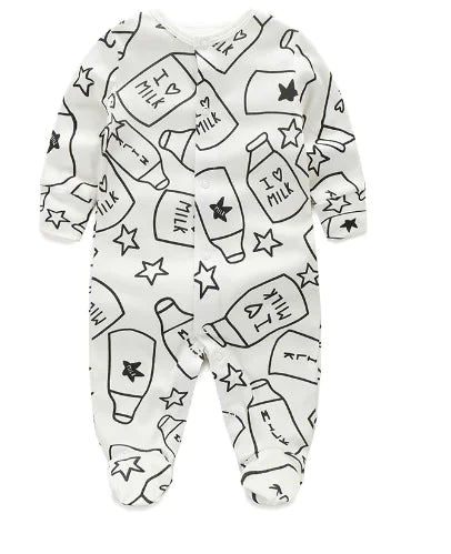 The Baby Concept I Love Milk Onesie White