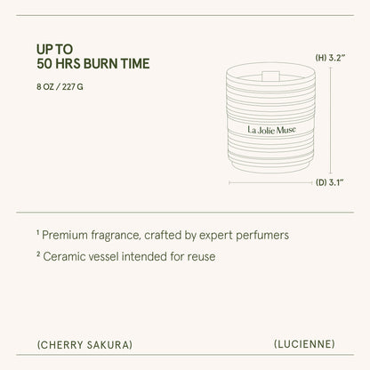 Lucienne - Cherry Sakura Candle - - candle