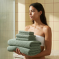Ultraplush Australian Cotton Towels - Sage Family Set (Set of 12 with Bath Towels) - Home - Bath