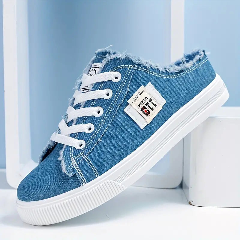 Flat Slip-On Canvas Sneakers - Kia Day Design