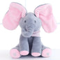 Interactive Peek-A-Boo Elephant Plush Toy - Grey pink - Toy