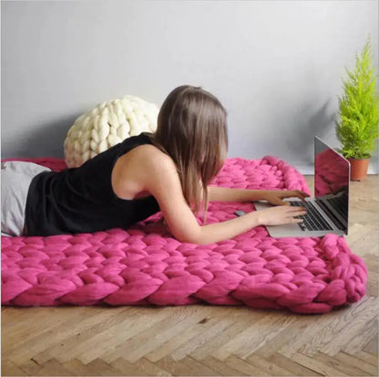 Zen Weighted Knit Blanket Pink 120 * 150 Centimeter