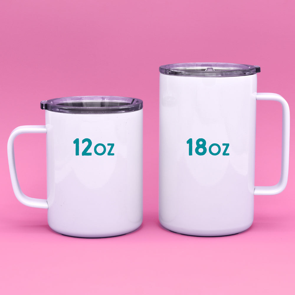 Retro Zebra Insulated Travel Mug - - Mug
