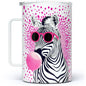 Retro Zebra Insulated Travel Mug - 18oz - Mug