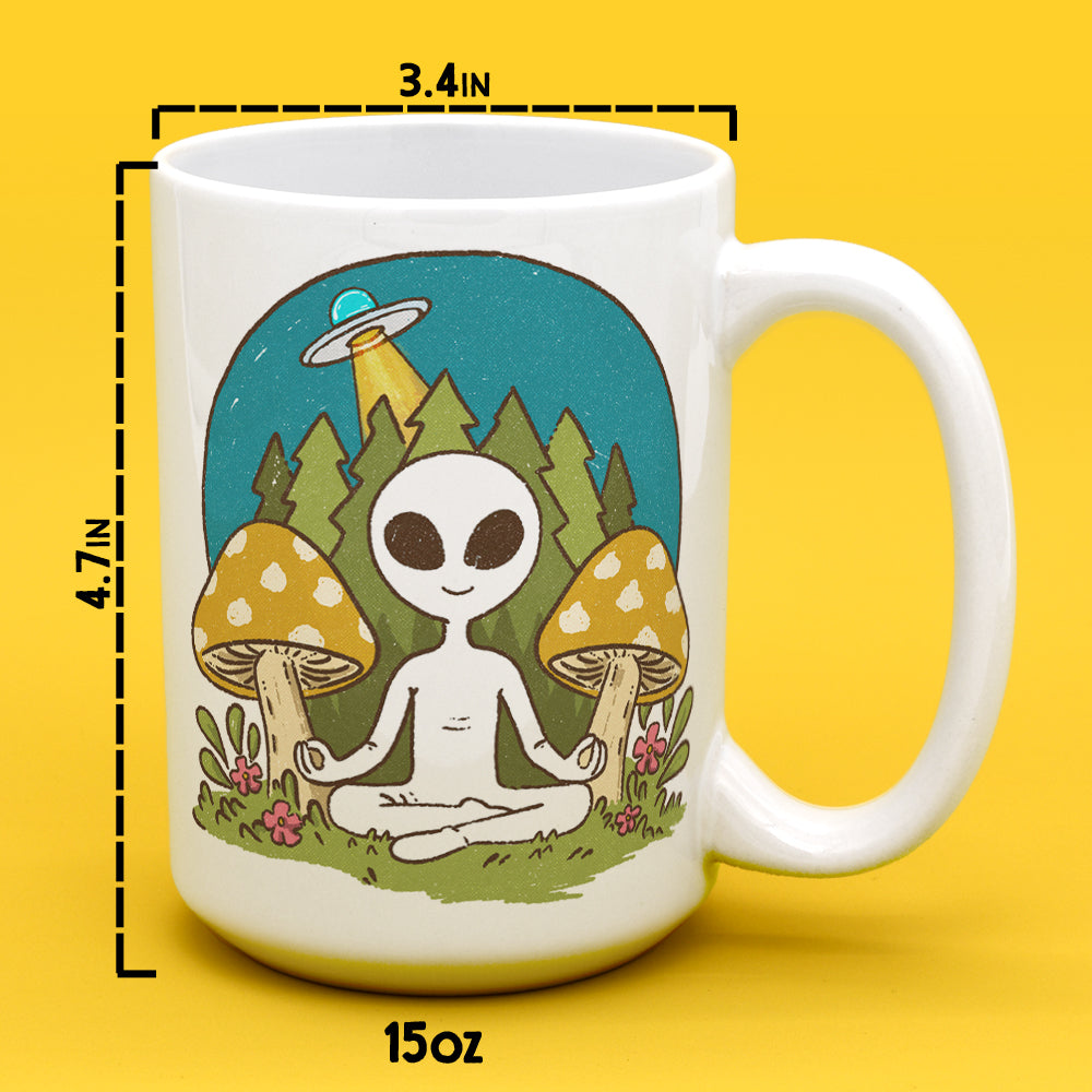 Meditating Alien Mug - -